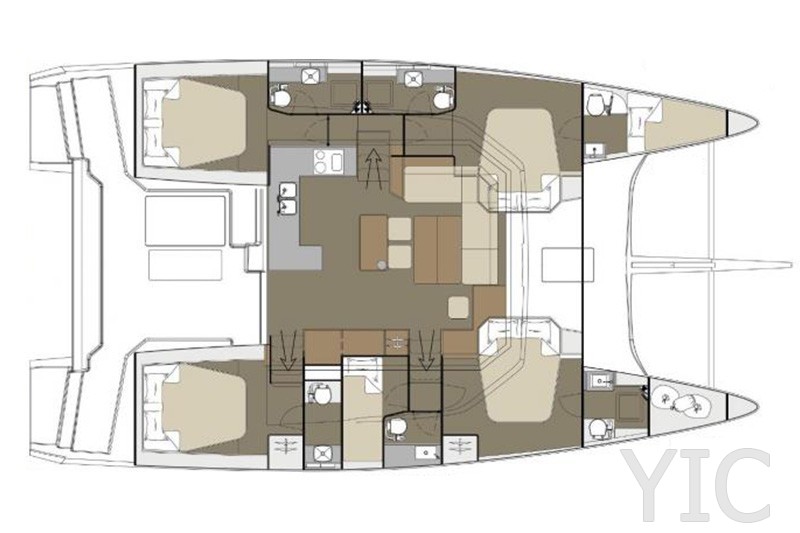 rent a catamaran dufour 48 primoŠten 2021 new layout