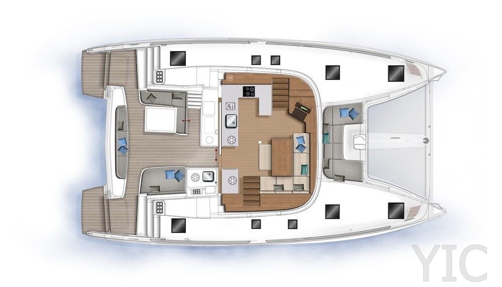 rent a catamaran lagoon 46 kornati new 2021 layout