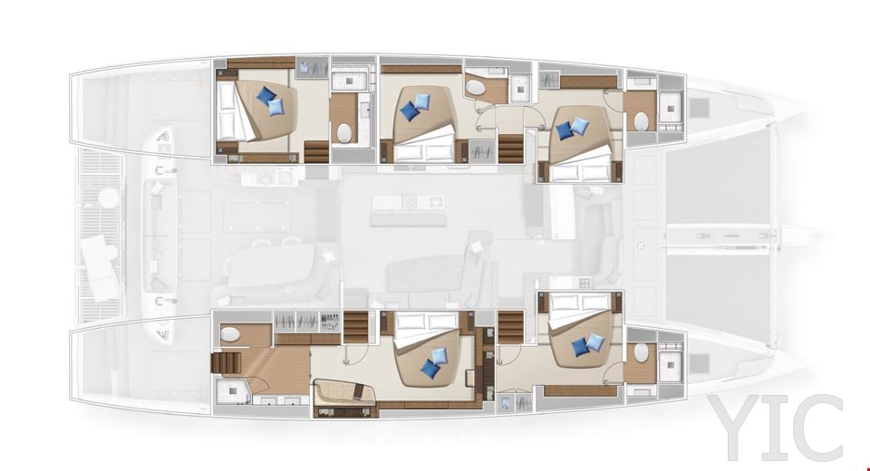 rent a catamaran lagoon sixty 5 crewed croatia dalmatia 2021 layout